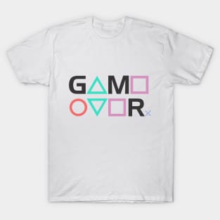 Game Over PS gamer T-Shirt